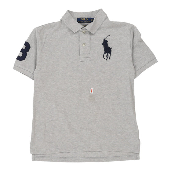 Vintage grey Age 6-7 Ralph Lauren Polo Shirt - boys small