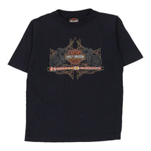  Vintage black Age 6 Harley Davidson T-Shirt - boys x-small