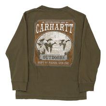  Vintage green Age8-10 Carhartt Long Sleeve T-Shirt - boys small