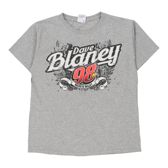 Vintage grey Age 12-14 Dave Blaney  Gildan T-Shirt - boys medium