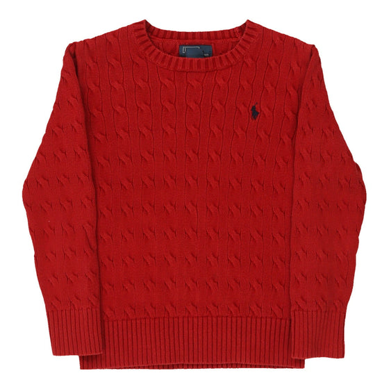 Vintage red Age 6-7 Ralph Lauren Jumper - boys small