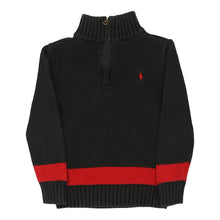  Vintage black Age 5 Ralph Lauren 1/4 Zip - boys x-small