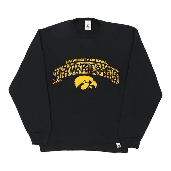 Vintage black University of Iowa Hawkeyes Russell Athletic Sweatshirt - womens small