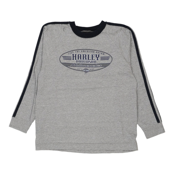 Vintage grey Age 10 Tucson Harley Davidson Sweatshirt - boys large