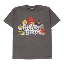  Vintage grey Age 12 Angry Birds T-Shirt - boys medium