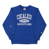 Vintage blue Age 13 Cocalico Elementary Wrestling Fruit Of The Loom Sweatshirt - boys small