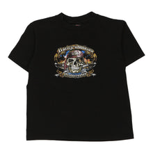  Vintage black Age 8 Harley Davidson T-Shirt - boys medium