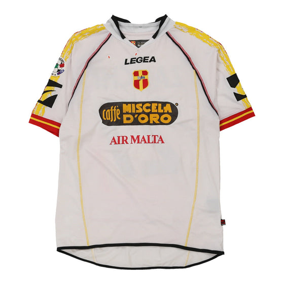 Vintage white A.C.R Messina Legea Football Shirt - mens x-large