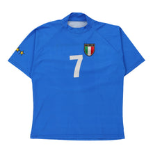  Vintage blue Italy Unbranded Football Shirt - mens small