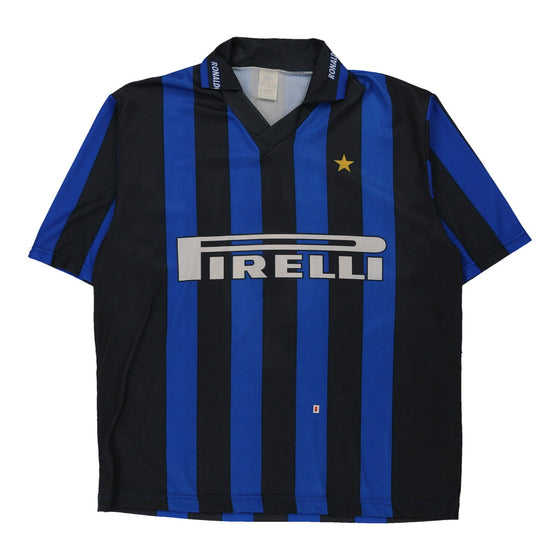 Vintage blue Inter Milan Replica Football Shirt - mens x-large