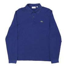  Vintage blue Lacoste Long Sleeve Polo Shirt - mens x-large