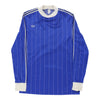 Vintage blue 1970s Adidas Football Shirt - mens medium