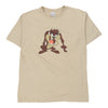 Vintage beige Tasmanian Devil Warner Bros T-Shirt - mens large