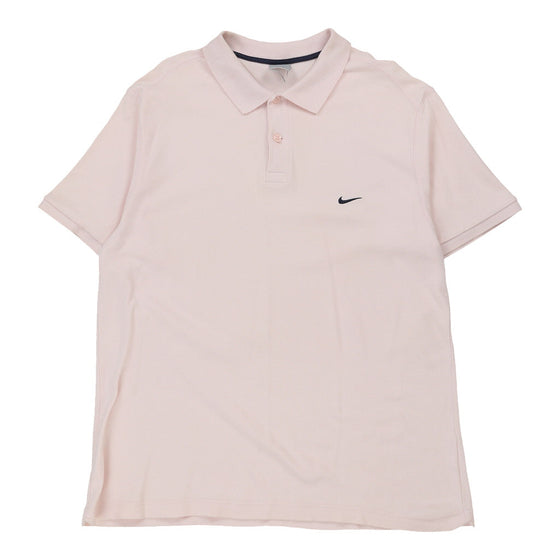 Vintage pink Nike Polo Shirt - mens xx-large