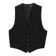  Vintage black Watergate Waistcoat - mens medium