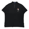 Vintage black Polo Bear Ralph Lauren Polo Shirt - mens x-large