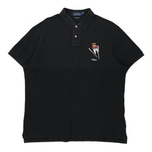  Vintage black Polo Bear Ralph Lauren Polo Shirt - mens x-large