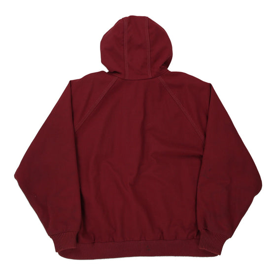 Vintage burgundy Carhartt Hoodie - mens xx-large