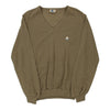 Vintage khaki Parmalat Jumper - mens medium