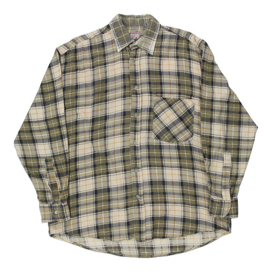 Vintage green Cervino Flannel Shirt - mens medium