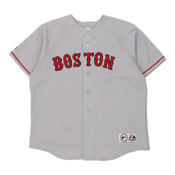 Vintage white Boston Red Sox Majestic Jersey - mens x-large