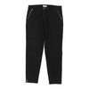 Cheap & Chic Moschino Trousers - 33W UK 12 Black Cotton Blend