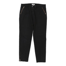  Cheap & Chic Moschino Trousers - 33W UK 12 Black Cotton Blend