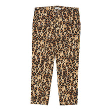  Moschino Jeans Animal print Trousers - 30W UK 8 Brown Cotton Blend