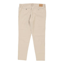  Armani Jeans Trousers - 34W UK 12 Cream Cotton Blend