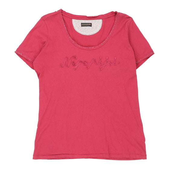 Napapijri T-Shirt - XL Pink Cotton