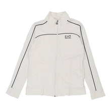  Emporio Armani Track Jacket - Medium White Cotton Blend