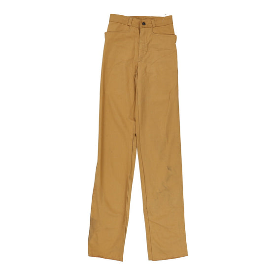 Unbranded Trousers - 26W UK 6 Khaki Cotton - Thrifted.com