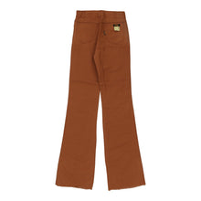  Duk Trousers - 26W UK 6 Brown Cotton Blend - Thrifted.com