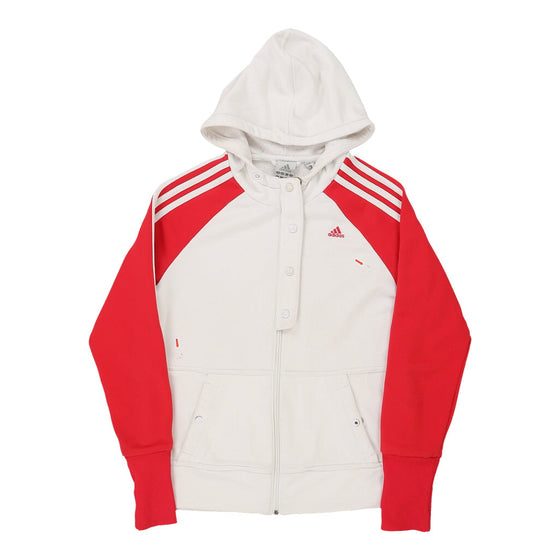 Vintage white Age 11-12 Adidas Jacket - girls medium