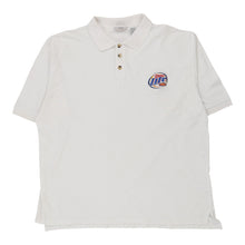  Vintage white Miller Lite Chase Authentics Polo Shirt - mens x-large