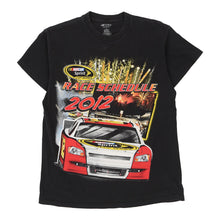  Pre-Loved black Race Schedule 2012 Nascar T-Shirt - mens medium