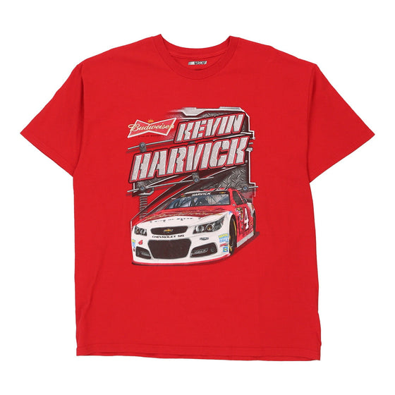 Vintage red Kevin Harvick Nascar T-Shirt - mens x-large