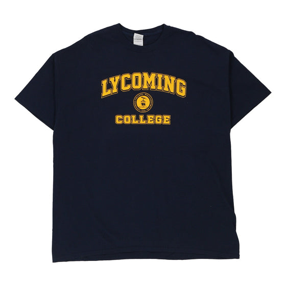 Vintage navy Lycoming College Gildan T-Shirt - mens xx-large