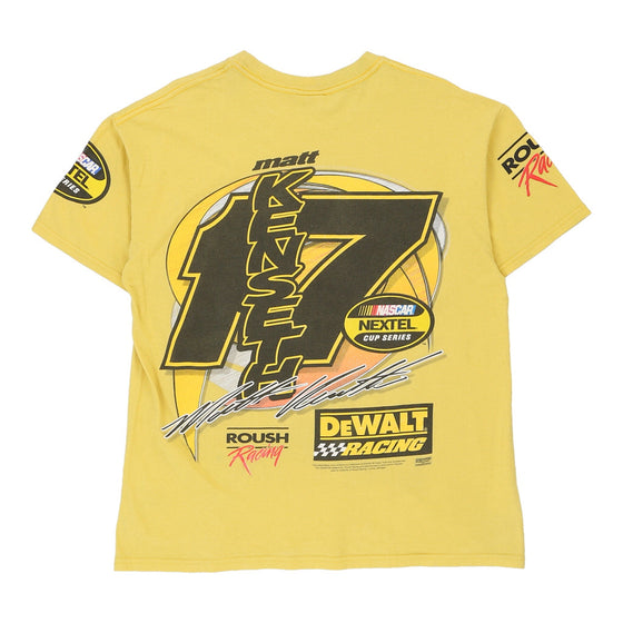 Vintage yellow Matt Kenseth M&O T-Shirt - mens large