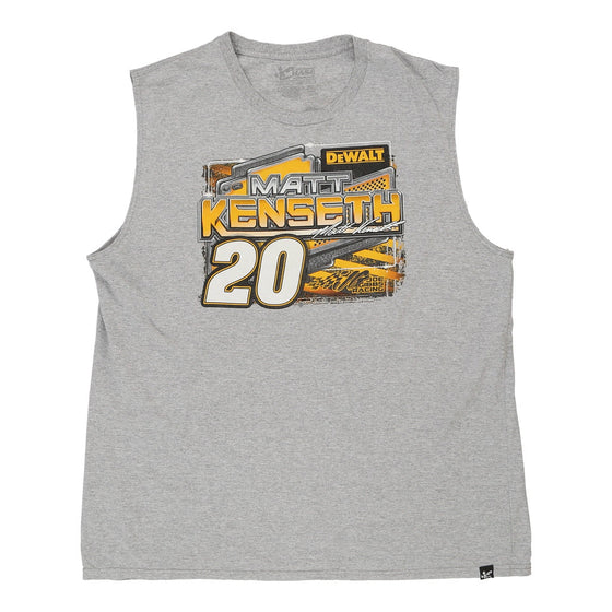 Vintage grey Matt Kenseth Chase Authentics Vest - mens xx-large