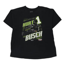  Vintage black Kurt Busch Nascar T-Shirt - mens xxx-large