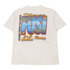 Vintage white Steve Fusi Oneita T-Shirt - mens large