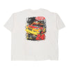 Vintage white Nascar T-Shirt - mens xxx-large