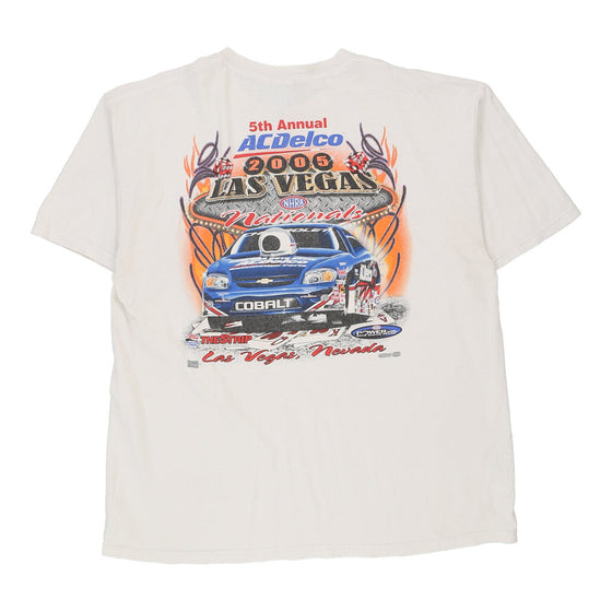 Vintage white Las Vegas Gildan T-Shirt - mens x-large