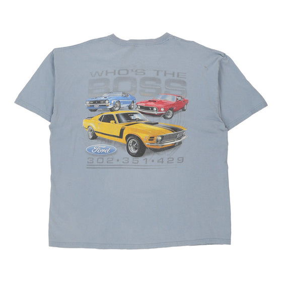 Vintage blue Nascar T-Shirt - mens xx-large