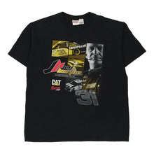  Vintage black Jeff Burton Chase Authentics T-Shirt - mens x-large