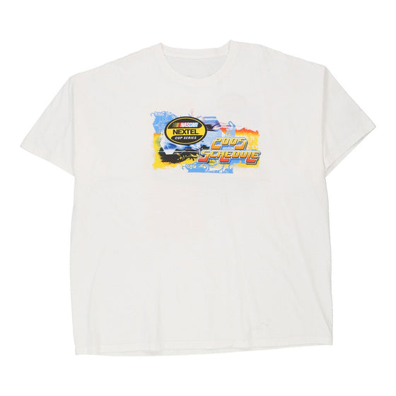 Vintage white 2005 Cup Series Nascar T-Shirt - mens xxx-large