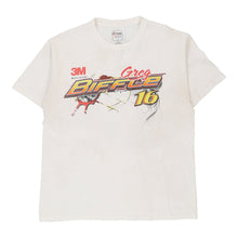  Vintage white Greg Biffle Chase Authentics T-Shirt - mens medium