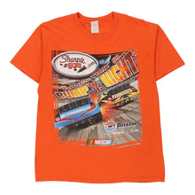  Vintage orange Bristol Motorspeedway Gildan T-Shirt - mens large