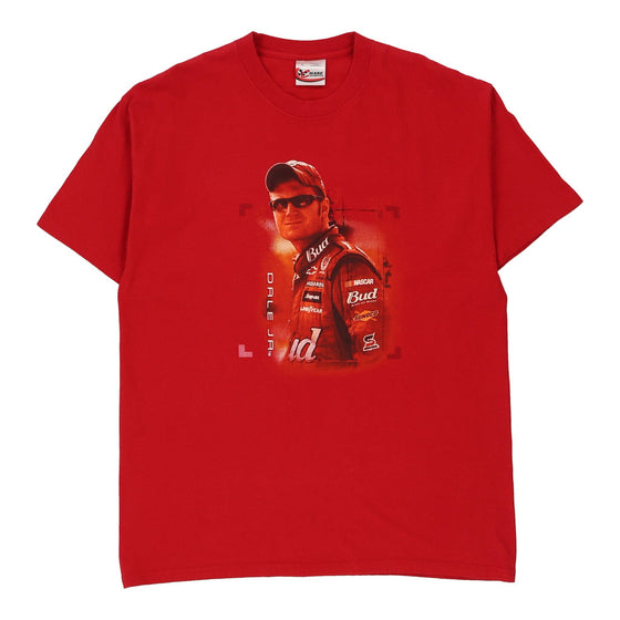 Vintage red Dale Jr Chase Authentics T-Shirt - mens large